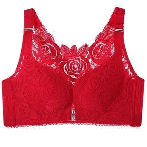 Lace bra size 38 red balletcore romantic baddie coconut girl fairycore love sexy